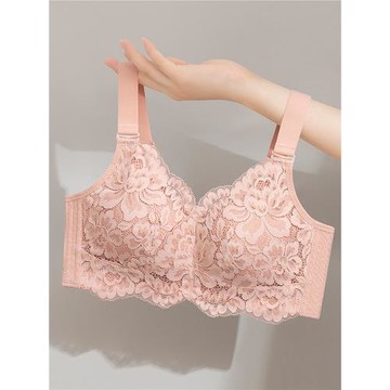 大胸顯小文胸超薄款全罩杯大碼胖mm內衣女無鋼圈夏天胸罩縮胸神器