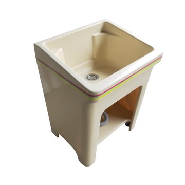 【Abis】日式防水防潮FRP玻璃纖維單槽中型65CM洗衣槽-2入