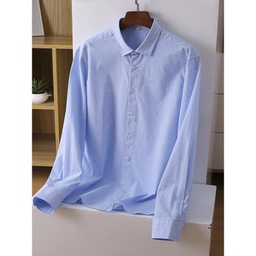 純棉襯衫男長袖休閑百搭襯衣男內穿打底潮流全棉剪標男裝正品尾貨