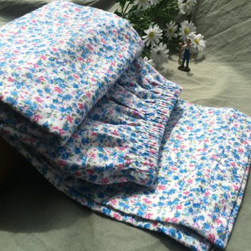 純棉棉布絨布睡褲女士春秋冬加大碼春純棉長褲舒適居家褲加肥加大