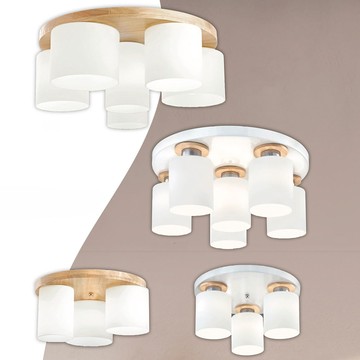 原木系列造型半吸頂燈 H04-48-2121、2122、2123、2124