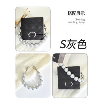 幻彩珍珠手拎包鏈條小方包煙盒包古良鏈子中國風錢包配件手提包鏈