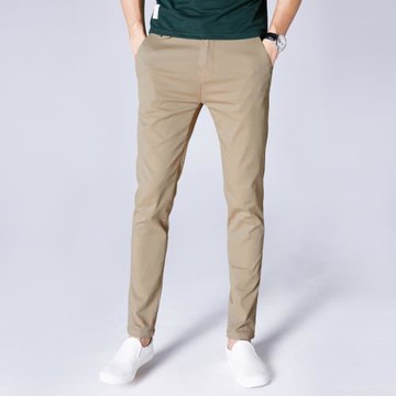 長褲男秋冬修身休閑褲韓版潮流純棉水洗小腳褲男士彈力收腿褲子