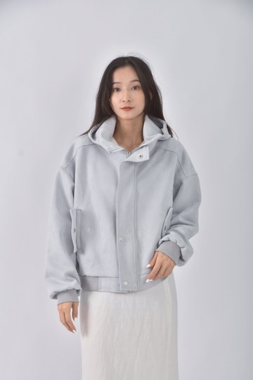 (F) tango韓牌質感連帽藍色外套