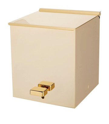 Zodiac Gold-Plated Square Pedal Bin