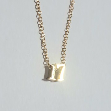 數字（號碼）雙位飽滿項鍊