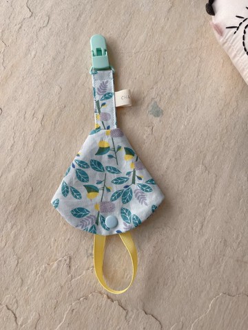 黃鸝鳥的親子時光。純棉奶嘴鏈+保護套組