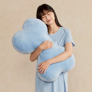 【YVONNE以旺傢飾】素面大骨頭抱枕-海島藍
