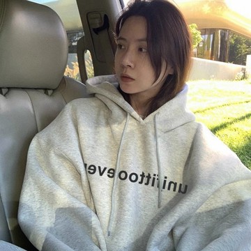 TGNS 帽t 連帽衛衣 美式復古 簡約 oversize ins 風衣服 秋冬 長袖上衣 設計感 刷毛 潮牌衣服 寬鬆
