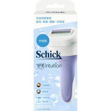 【Schick舒適牌】舒芙仕女 除毛刀把  中性肌用 刀把 1入 潤膚皂刀頭 2入