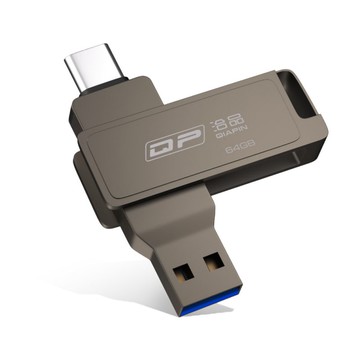 QIAPIN USB 3.0/Type-C 雙介面高速隨身碟(深灰) - 32GB/ 64GB / 128GB / 256GB 電腦隨身碟 手機隨身碟
