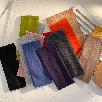 束發帶女網紅百搭外出頭帶運動發箍簡約吸汗跑步寬邊頭巾頭飾