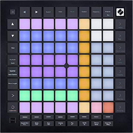 Novation Launchpad Pro MK3 MIDI Grid Instrument Controller with HPC-A30 Studio Headphones ＆ 2x MIDI Cable Bundle