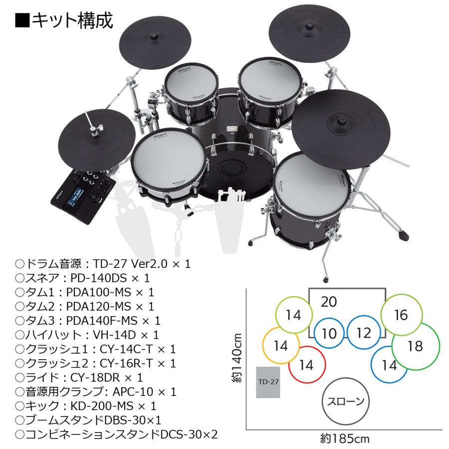 Roland   VAD507 PM-100モニタースピーカー付きフルセット