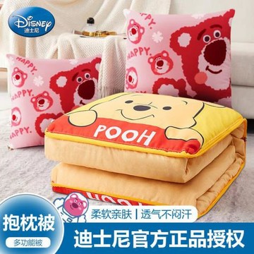 正品卡通抱枕被子兩用加厚辦公室枕頭靠枕靠墊折疊空調被二合一