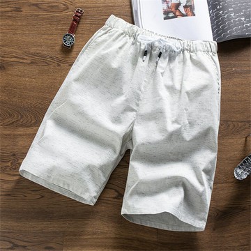 短褲男士夏季薄款棉麻潮流五分褲外穿沙灘褲休閑運動七分褲子中褲