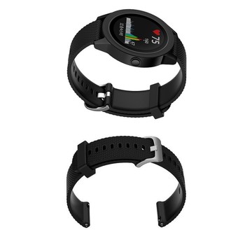 【大格紋錶帶】Garmin Forerunner 245 Music 錶帶寬度 20mm 智能 手錶 矽膠 運動 腕帶
