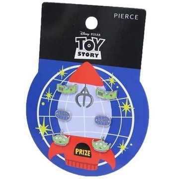 【震撼精品百貨】玩具總動員_Toy Story~日本Disney 玩具總動員 三眼怪穿式耳環-外星火箭*46123