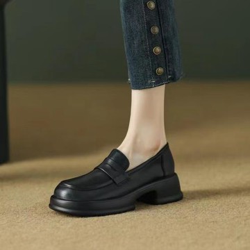 厚底樂福內增高英倫風小碼女鞋