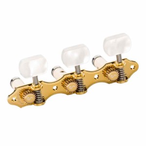 SCHALLER GTC Hauser GO 40 White Bearing 60 Perloid White Square クラシックギター用ペグ