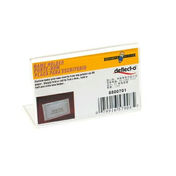 【文具通】Deflect-o 迪多 L型標示架(橫式)-70x40mm DT6800701【APP滿額下單4%點數(單一帳號最高1000點)】7/31止