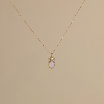 【 ARTE WHITE 】K10 天使之翼蛋白石項鍊