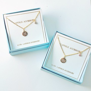 客製化禮物 客製化 英文字母 玻璃石 頸鏈  項鍊 生日 婚禮小