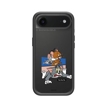 iPhone Air Mod NX -邊框背蓋組合 (相機按鈕) 黑 - 湯姆貓與傑利鼠 Tom and Jerry - 驚呆表情包