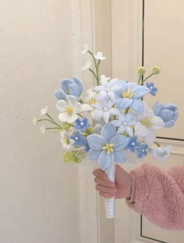 扭一扭💐 扭扭棒新娘手捧花束diy材料包手作自製領證拍照氛圍感送朋友閨蜜 手作材料包 交換禮物 手作禮物