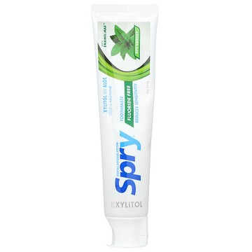 Xlear, 天然 Spry 牙膏，無氟，留蘭香味，5 盎司（141 克）