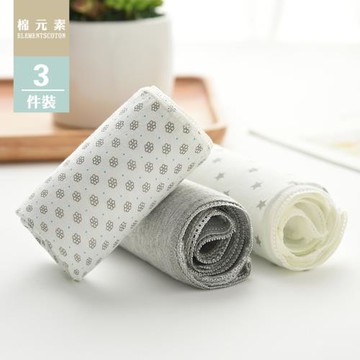 棉元素純棉內褲女100全棉女子內褲女純棉中低腰三角女士內褲LB565