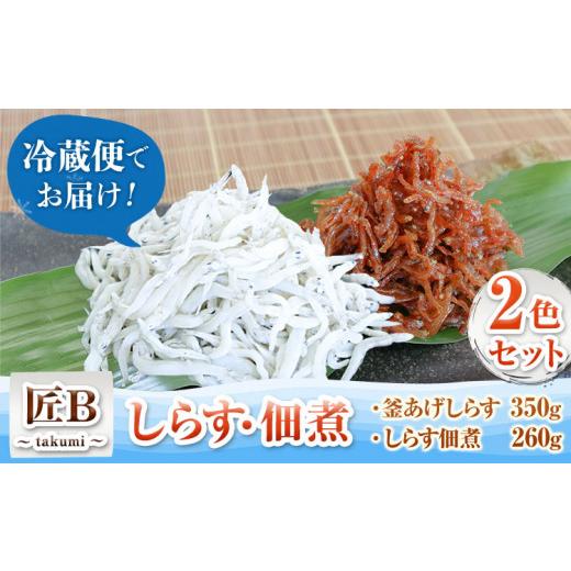 ふるさと納税 和歌山県 紀の川市 しらす・佃煮2色セット「匠B」 takumi 大五水産 《30日以内に順次出荷(土日祝除く)》 和歌山県 紀の川市 しらす 佃煮 セット