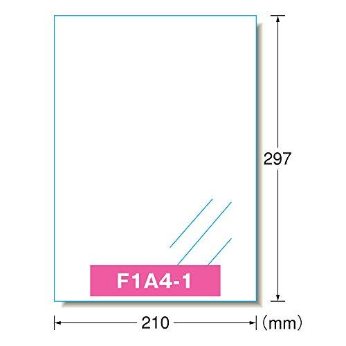 エーワン コピーラベル 透明ツヤ消しフィルム A4 ノーカット 100シート 27003