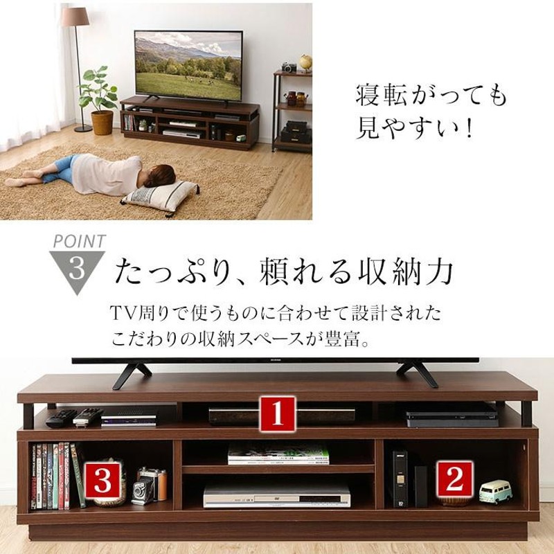 アイリスオーヤマ テレビボード 150 ウォールナット 楽天市場】テレビ台 幅150cm ロータイプ アイリスオーヤマ