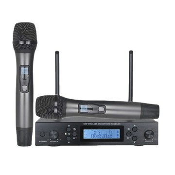 一拖二 話筒無線麥克風直播設備 家庭KTV會議學校紅外對頻U段【Snowbelle優選】