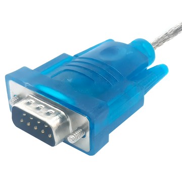UniSync USB2.0轉RS232 9Pin高速資料傳輸線/轉接器 80cm 藍色  單一商品  1條