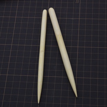石塑粘土竹木棒針加粗木質圓頭滾棒粘抹平軟陶泥超輕粘土DIY棒針 翻糖模具 黏土工具