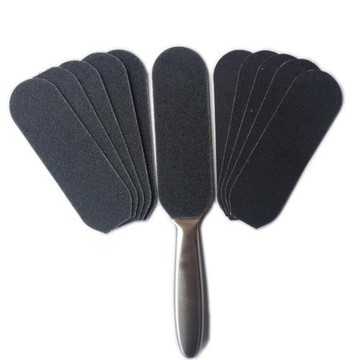 不銹鋼腳皮挫磨腳石工具雙面磨砂搓腳板修腳器死皮老繭腳底刮腳刀