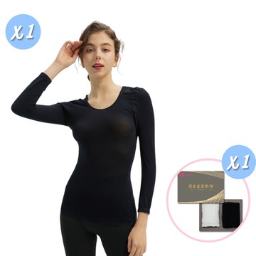 【2入組】多功能鍺紗圍脖1盒+【1件】 暖心循環衣(男女適用)