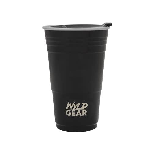 The Wyld Cup トリプル断熱ステンレススチール個人パーティーカップ 16 oz ブラック