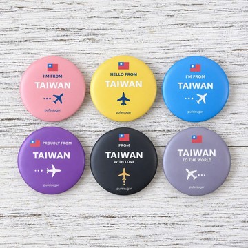 TAIWAN 台灣旅行胸章 出國背包徽章 台灣識別別針 6款可選