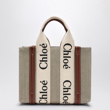 Woody little bag in beige canvas