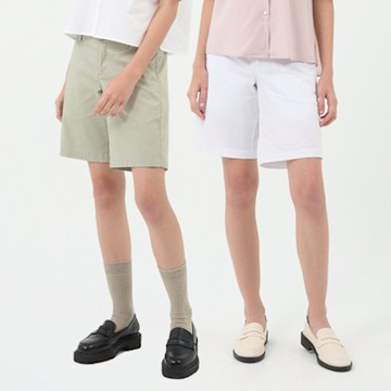 GIORDANO  女裝彈力冰冰短褲【多色任選】