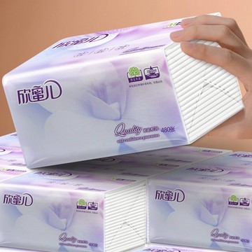 480張抽紙大包紙巾家庭裝用實惠整箱印花餐巾紙加厚衛生紙面巾紙