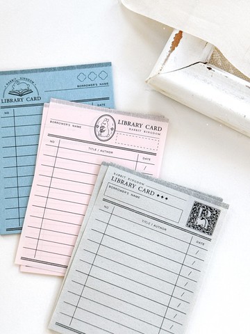 圖書借閱證便籤組