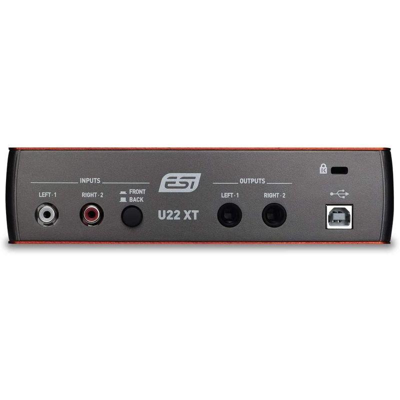 オーディオ機器 ESI U22 XT2IN   2OUT プロフェッショナル24bit USBオーディオインターフェース