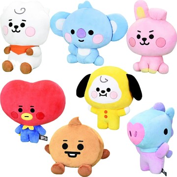 絨毛玩偶 宇宙明星BT21絨毛娃娃玩偶抱枕BABY款30公分 9888681(BTS防彈少年團)