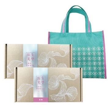 甜品禮盒 【源生美學】龍光煥發禮盒組(膠原蛋白美妍x2盒附精美提袋)