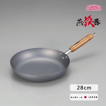 SUMMIT 日本製窒化鐵鍋/單柄平底炒鍋28CM