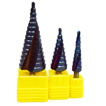 奈米螺旋階梯鑽 M35 含鈷 加強版 寶塔鑽 螺旋槽 不鏽鋼開孔器 超硬擴孔 錐形金屬 不銹鋼階梯鑽【4485】 123便利屋